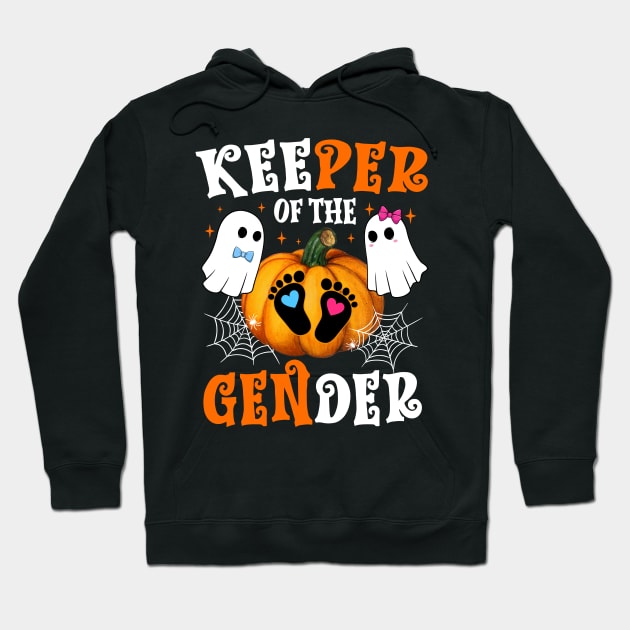 Keeper Of The Gender Reveal Baby Fall Halloween Thanksgiving Hoodie by antrazdixonlda